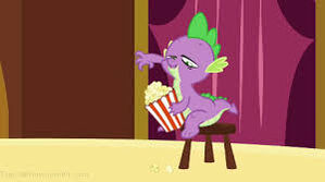 Spike popcorn gif