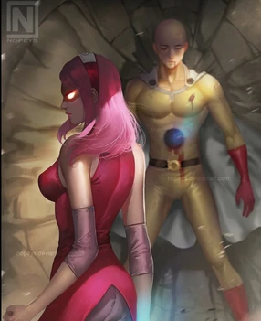 Sakura stomps Saitama Sakura stomps Saitama