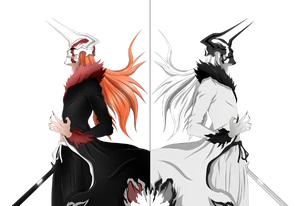 Shirosaki e kurosaki vasto lorde colored by lordbalda-d4trhz4 Shirosaki e kurosaki vasto lorde colored by lordbalda-d4trhz4