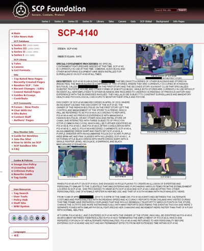 1702172 safe fluttershy fake it 'til you make it spoiler-colon-s08e04 goth hipster implied rarity multiple personality raccoon rarity for you scp sc