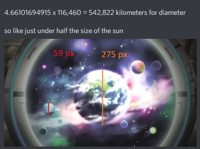 Planet Cray size