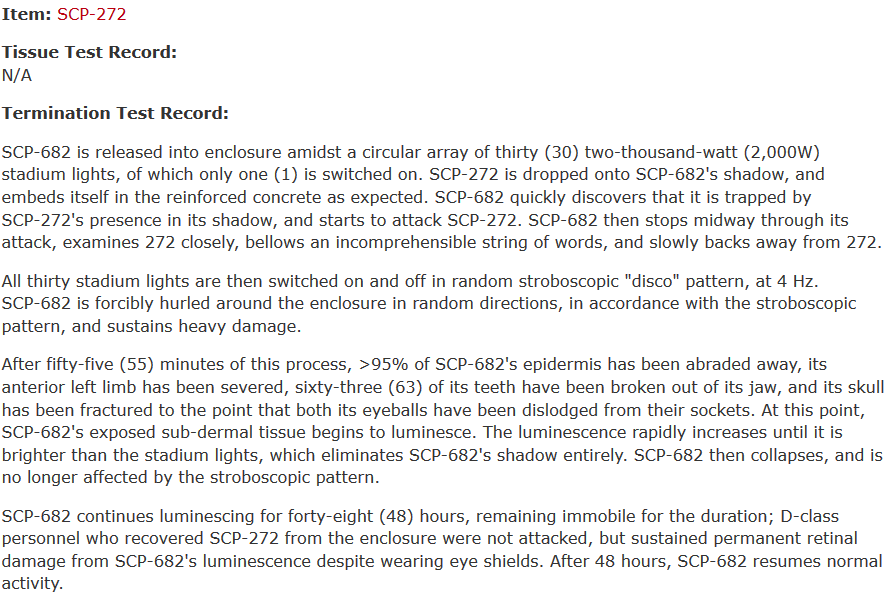 Fierian's SCP-682 Mass Test Log - Foundation Test Logs