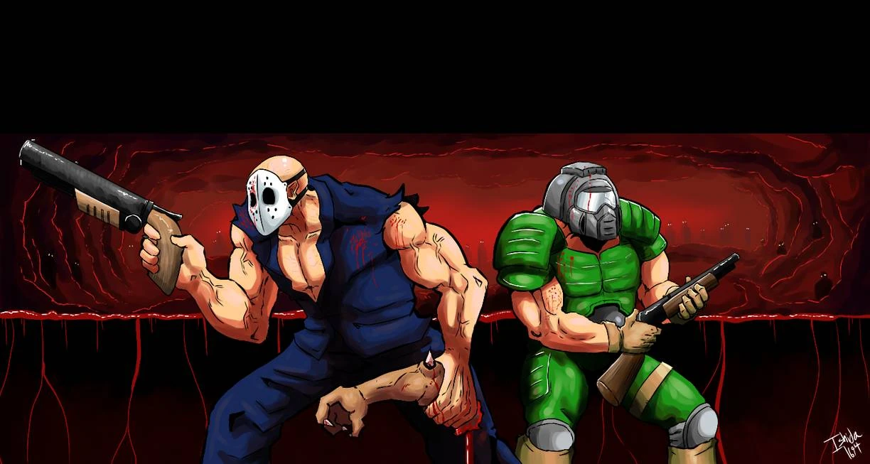 Rick taylor and doom guy by ishida1694 d80jqhu-pre