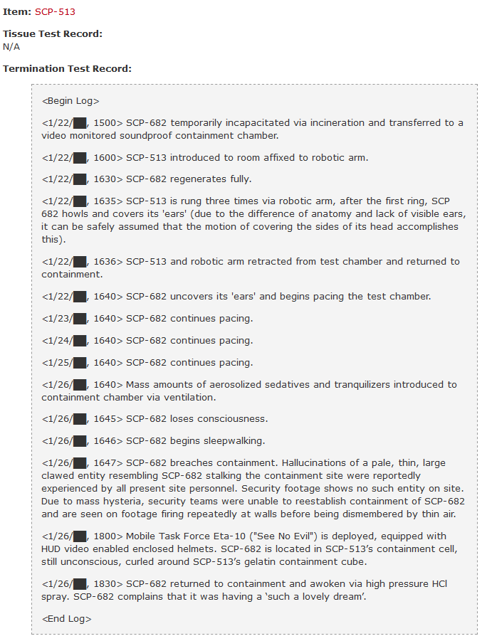 SCP-682, All Fiction Battles Wiki