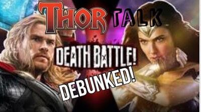 Death Battle Debunked Thor vs Wonder Woman