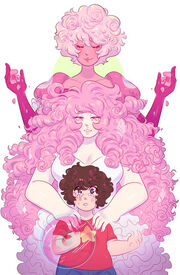 Steven Universe Rose Quartz and Pink Diamond
