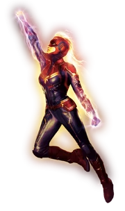 Captain Marvel IMAX Textless Poster rendered