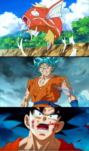 Goku gets killed by water