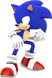 Sonic fighting pose