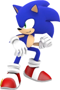 Sonic fighting pose