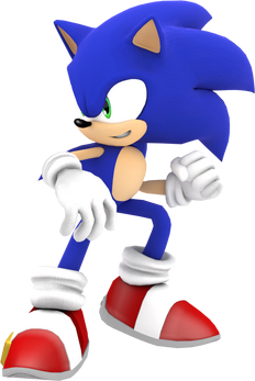 Sonic fighting pose