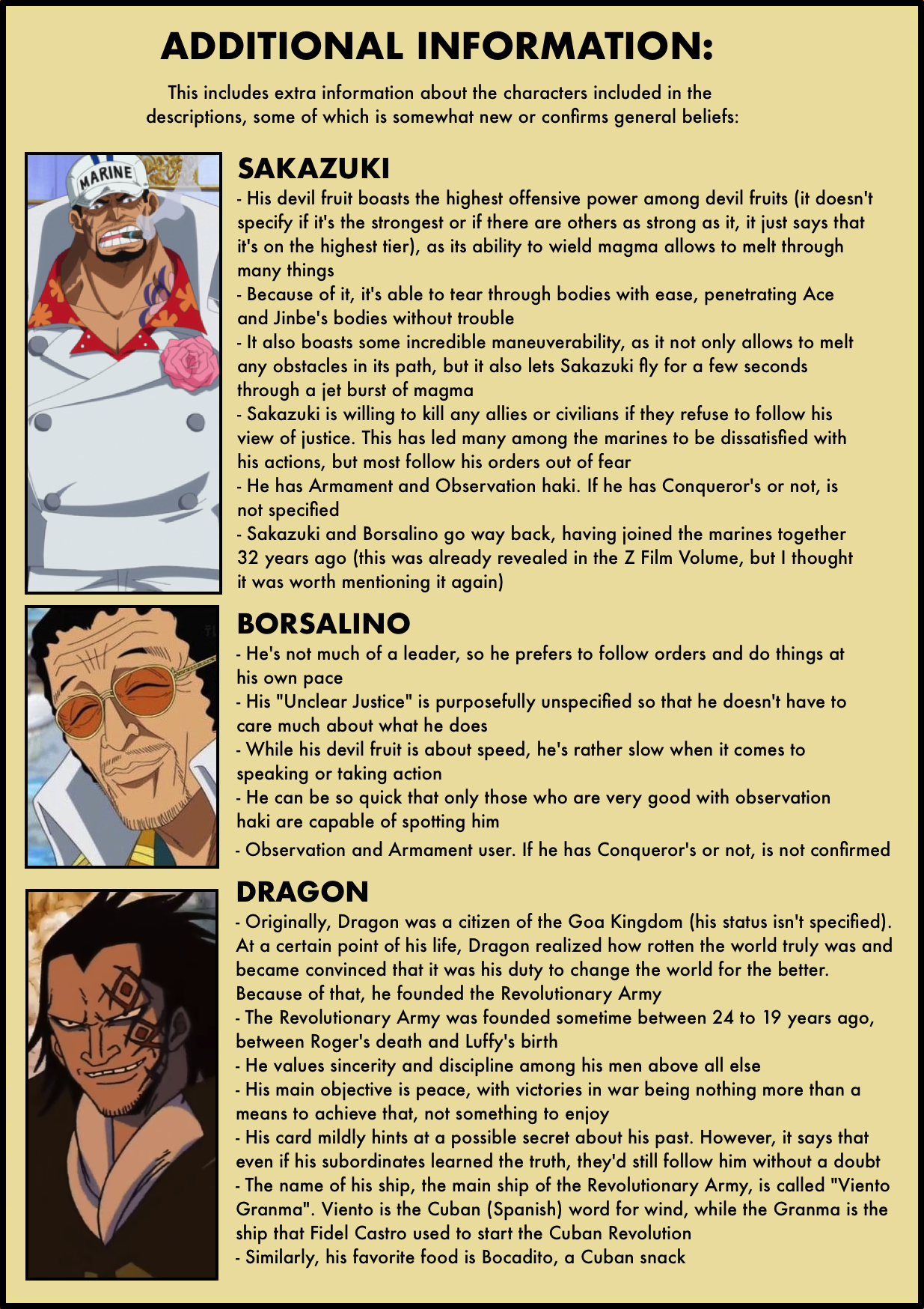 Borsalino Kizaru Update - Take Five Forums