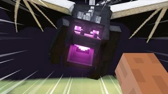 100 Players Punching the Ender Dragon