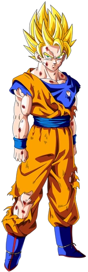 Goku ssj2 damaged by emiyansaiyan-d34l7us
