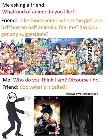 Half-dog half-human anime