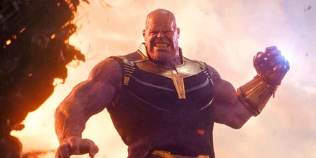 Thanos pulls the moon Thanos pulls the moon