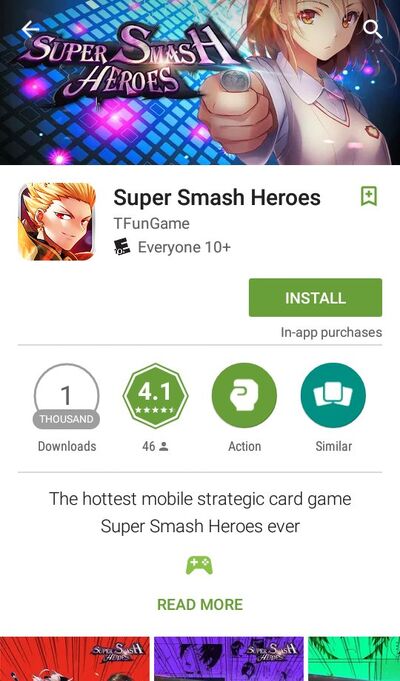 Smash Bros. Ripoff on the App Store