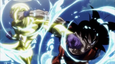 Frieza and Goku clash2 Frieza and Goku clash2