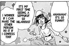Mogura's first Seppuku