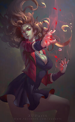 Scarlet witch by zudartslee-d8vttn6