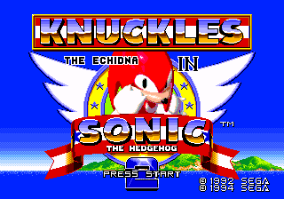 Sonic and knuckles and sonic2 title