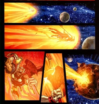Beta Ray Bill destroys planet