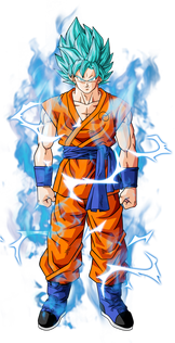 Goku SSJB by bardocks and changed lightning by TheArcosian