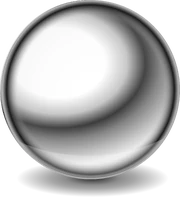 Shiny steel ball