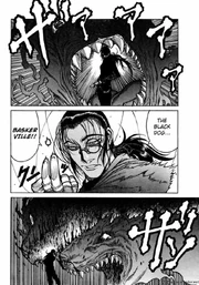 Walter slices Baskerville in half 1 (Hellsing Chapter 77)