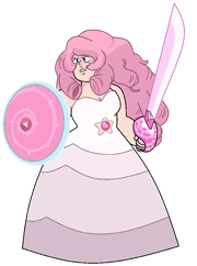 Rose Quartz - With Weapon