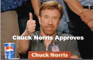 chuck norris thumbs up funny