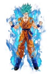 Goku super saiyan blue by bardocksonic-d9dfaqg