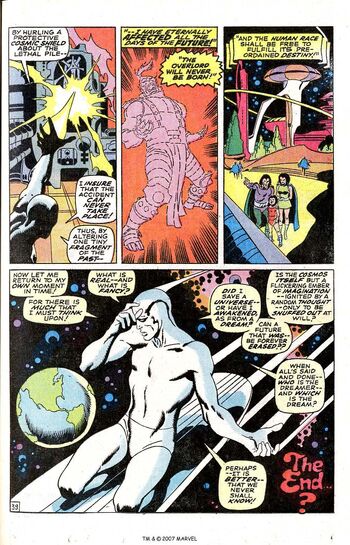 Silver Surfer altering past and future