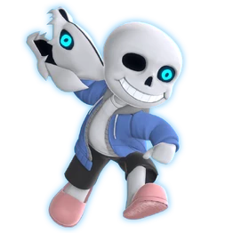 Sans smash ultimate fan render by unbecomingname ddfo4hd-pre