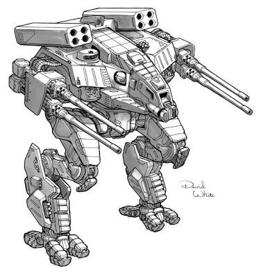 draw a war robot