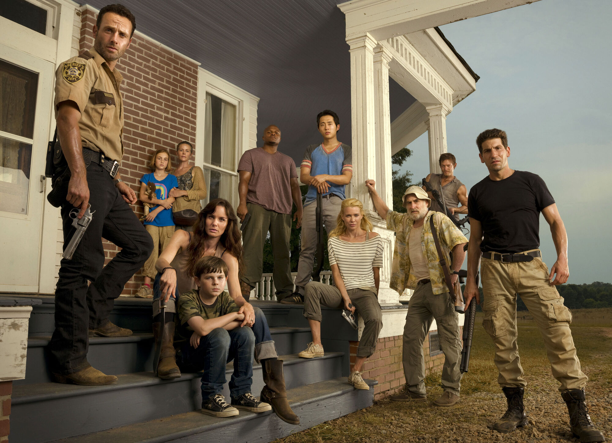 Image The Walking Dead Cast Season Two Walking