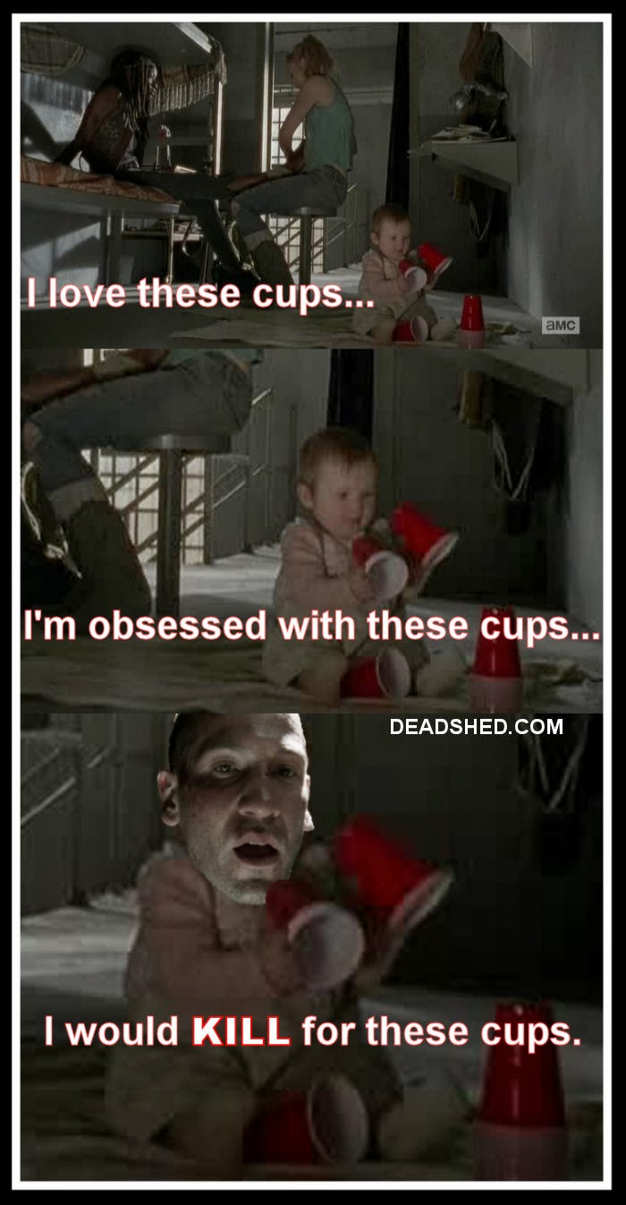 Image The Walking Dead Season 4 Meme Judith Cups Shane 4x02