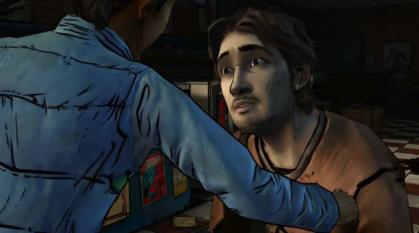 Image IHW Clementine hits Luke fixed.png Walking Dead Wiki FANDOM