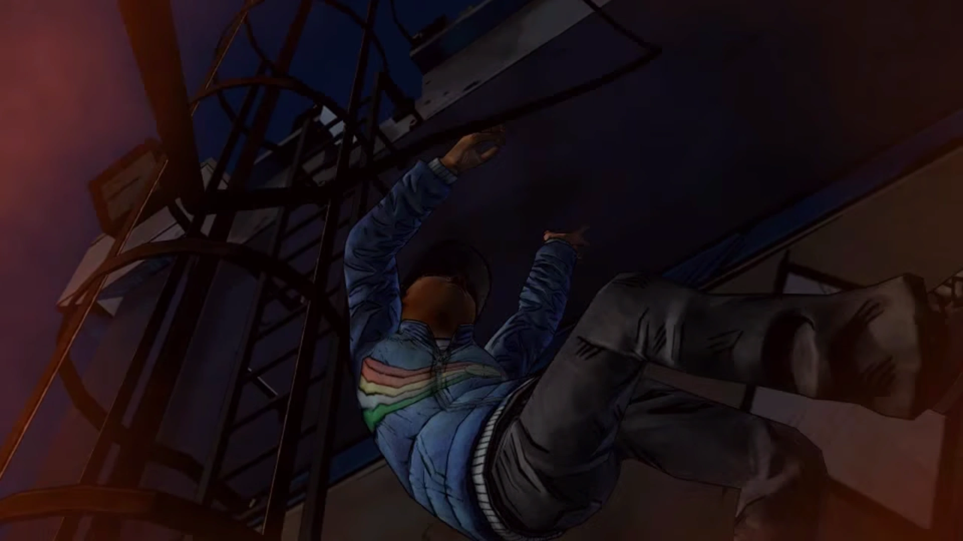 Image IHW Clementine falling to her death.png Walking Dead Wiki