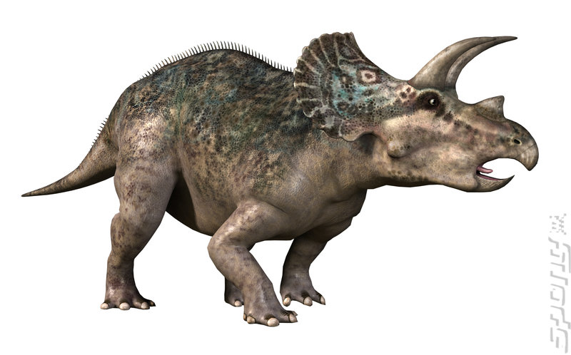 walking triceratops