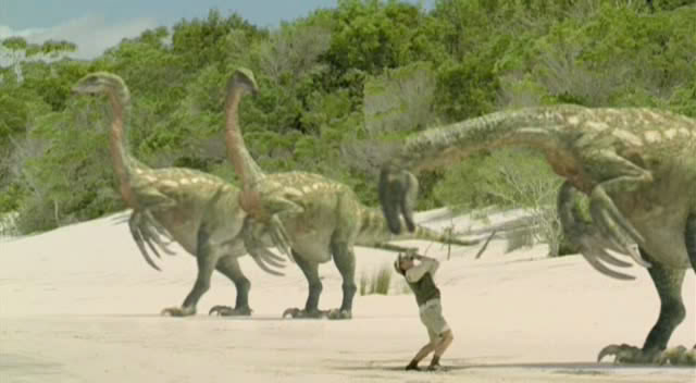 chased by dinosaurs giant claw