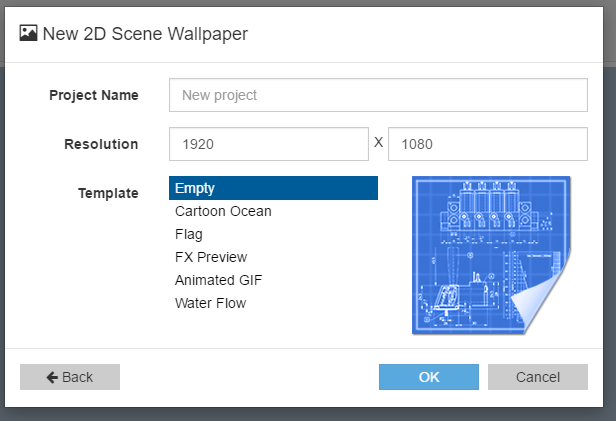 New Scene Wallpaper Engine Wiki Fandom Ed By Wikia Create A New 2d Scene Wallpaper By Entering Project Name And Specifying The Reference Resolution You Can Also Choose Template To Easily Preset