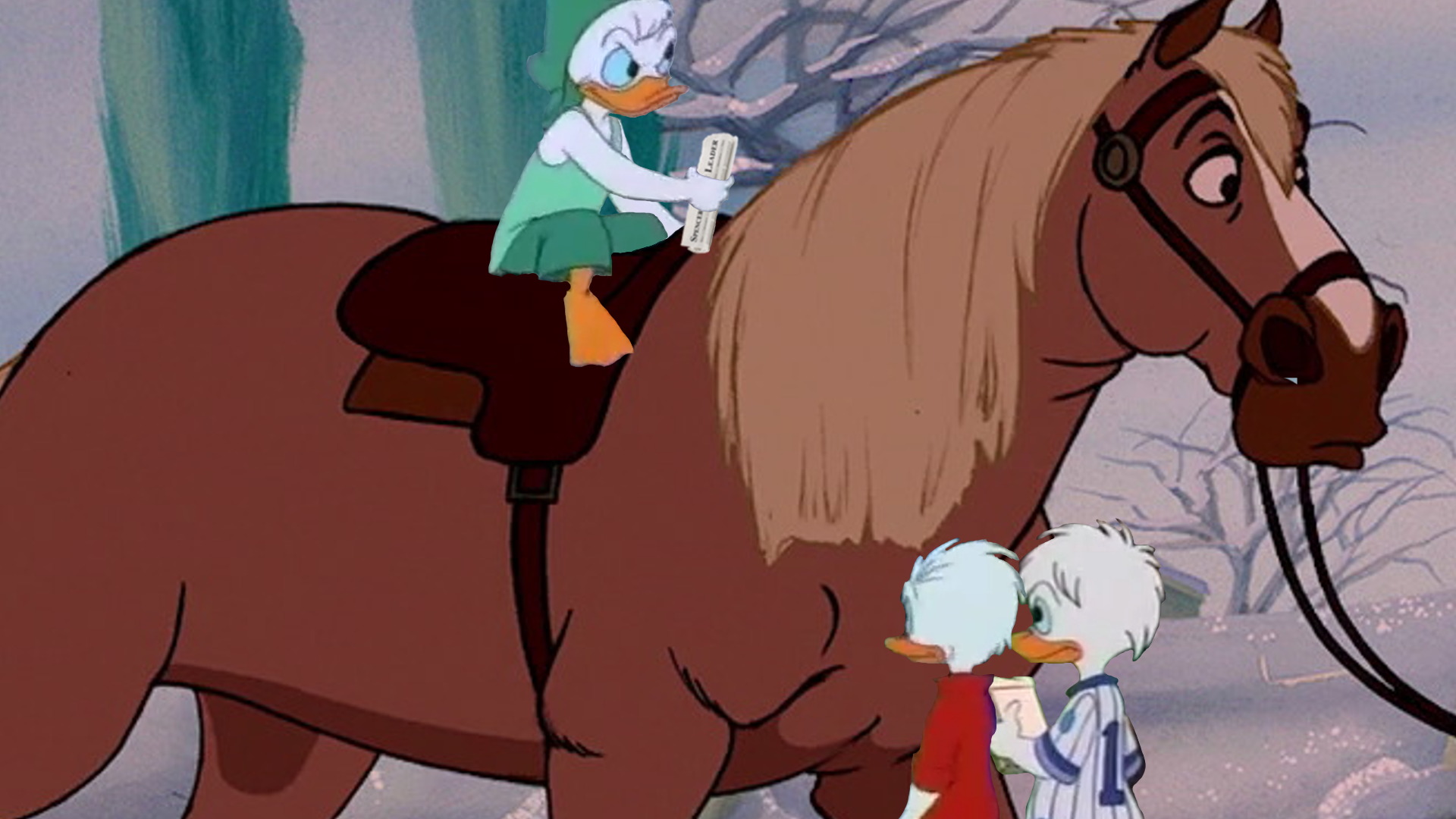 Louie Duck plays with Philippe | Walt Disney Movies & Series Wiki | Fandom