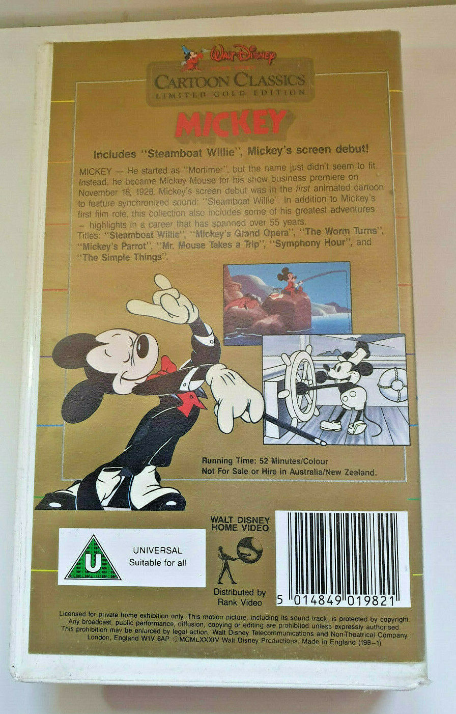 Cartoon Classics Limited Gold Edition - Mickey | Walt Disney Videos (UK