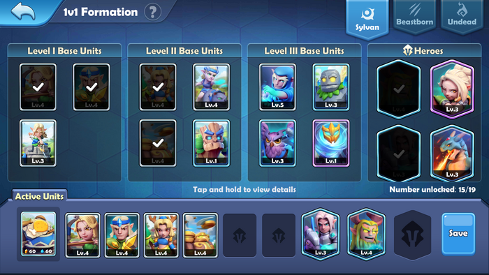 1v1 formation