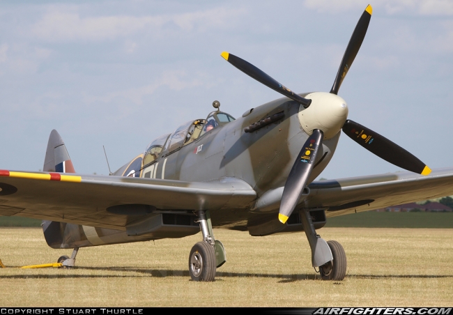 0510:G-LFIX / ML407 | Spitfire Tr.9, Duxford 30-5-12 