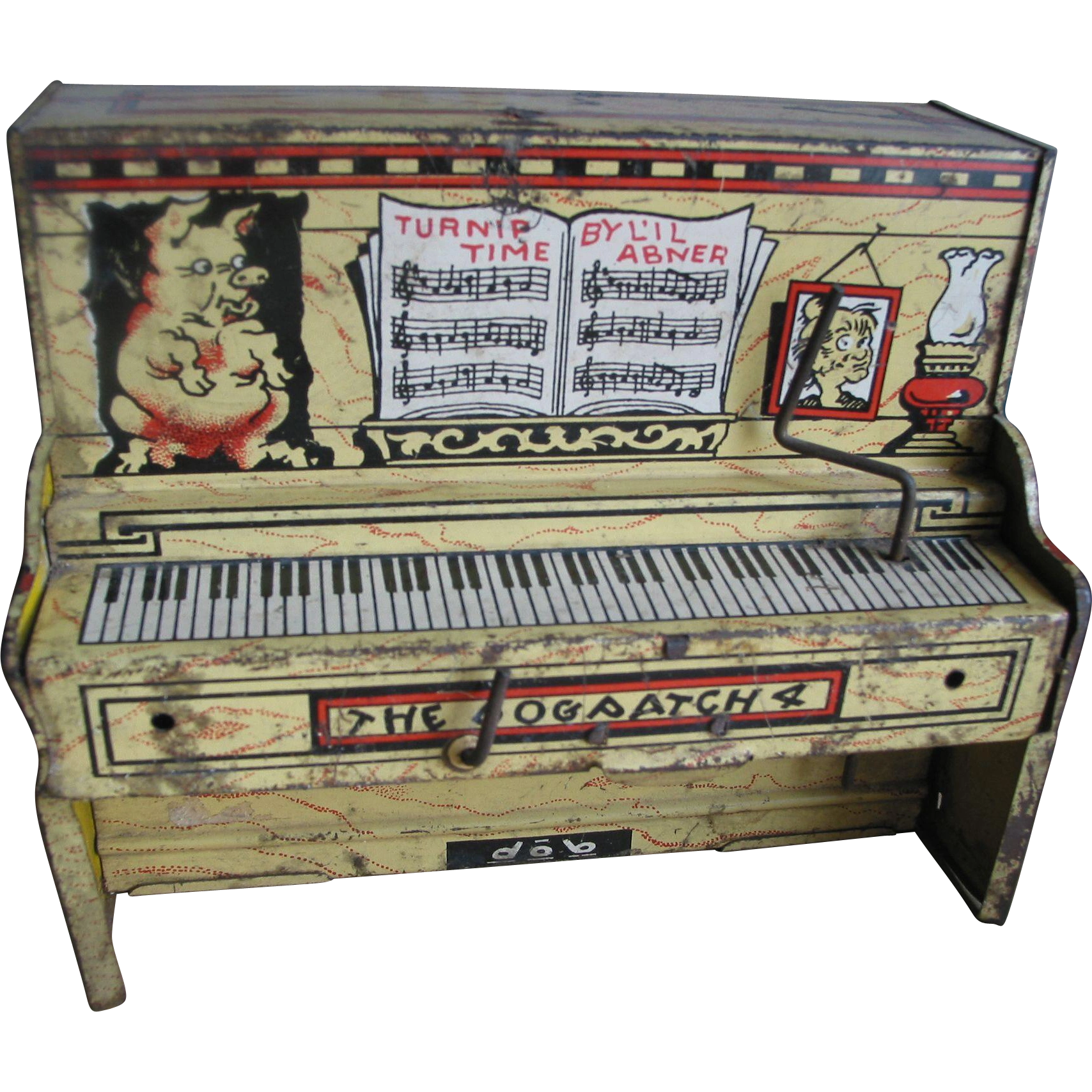 Image Li'l Abner Dogpatch Windup Toy Piano.png Warehouse 13