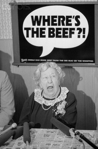 Image result for Where is the beef?
