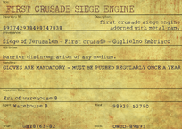 First Crusade Card