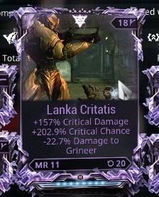 PC] WTS Or WTT My Lanka Riven Or Trade With Vectis Riven Crit Chance And  Damage | Fandom